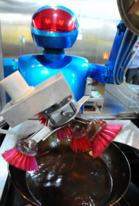 Robot fait de la cuisine